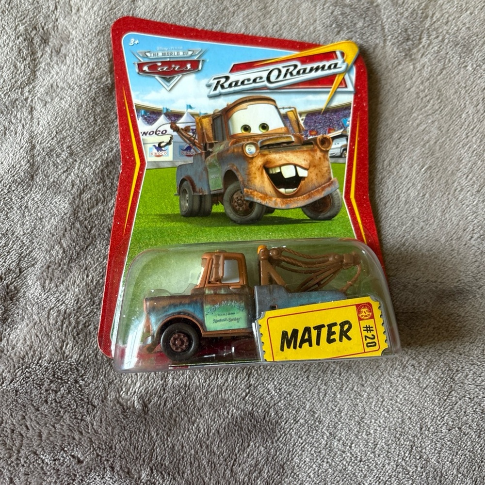 DISNEY PIXAR CARS RACE O RAMA  MATER Tow Truck #20 New NIP